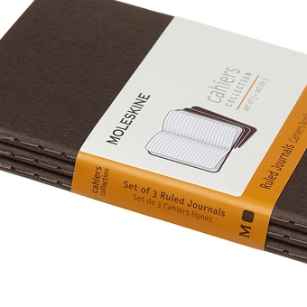  «Блокнот карманный Moleskine Cahier коричневый 3 шт (CH011P2)», бренда Moleskine - фото №6 - миниатюра