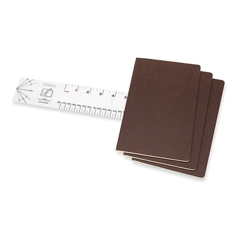  «Блокнот Moleskine Cahier коричневый 3 шт (CH018P2)», бренда Moleskine - фото №4 - миниатюра