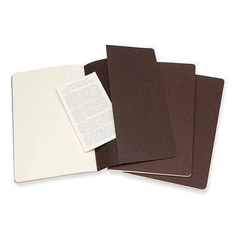  «Блокнот Moleskine Cahier коричневый 3 шт (CH018P2)», бренда Moleskine - фото №5 - миниатюра