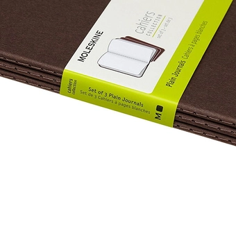  «Блокнот Moleskine Cahier коричневый 3 шт (CH018P2)», бренда Moleskine - фото №6 - миниатюра