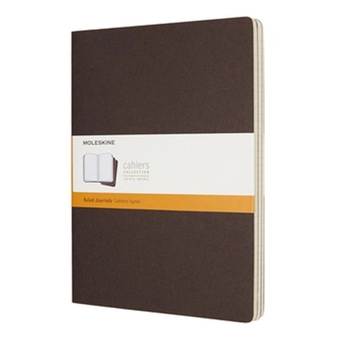  «Блокнот большой Moleskine Cahier коричневый 3 шт (CH021P2)», бренда Moleskine - фото №2 - миниатюра