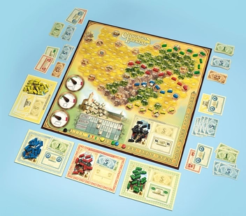  «Настольная игра Queen Games Chicago Express (16216)», бренда Queen Games - фото №4 - миниатюра