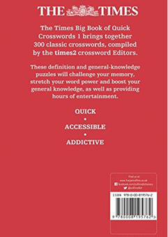 Бумажная книга «The Times Big Book of Quick Crosswords Book 1 : 300 World-Famous Crossword Puzzles» - фото №2 - миниатюра