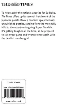Бумажная книга «The Times Su Doku Book 7 : 150 Challenging Puzzles from the Times» - фото №2 - миниатюра