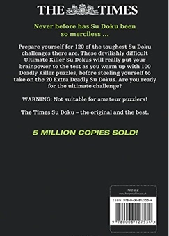 Бумажная книга «The Times Ultimate Killer Su Doku Book 7 : 120 Challenging Puzzles from the Times» - фото №2 - миниатюра