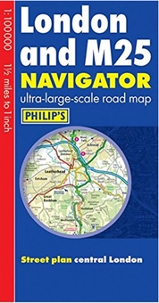 Паперова «Philip's London and M25 Navigator Road Map», автора Без автора– фото №1