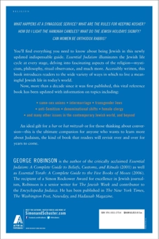 Паперова книга «Essential Judaism: Updated Edition : A Complete Guide to Beliefs, Customs & Rituals», автор Джордж Робінсон - фото №2 - мініатюра