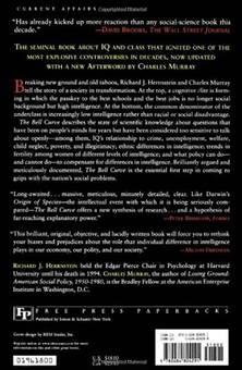 Паперова книга «The Bell Curve: Intelligence and Class Structure in American Life», авторів Річард Дж. Гернштейн, Чарльз Мюррей - фото №3 - мініатюра