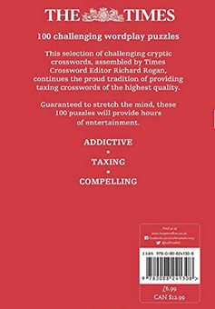 Бумажная книга «The Times Cryptic Crossword Book 22 : 100 World-Famous Crossword Puzzles», автор Ричард Браун - фото №2 - миниатюра