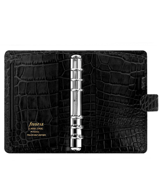  «Органайзер Filofax Classic Croc Personal Ebony (17-026072)», бренду Filofax - фото №3 - мініатюра