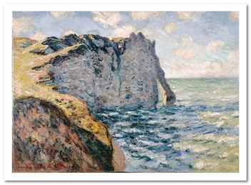 «Открытка Claude Monet - The Cliff of Aval, Etretat (CM02)», бренда Artistic Card - фото №1 - миниатюра