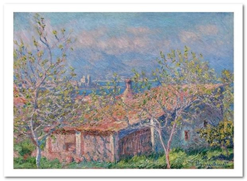  «Открытка Claude Monet - Gardener’s House at Antibes (CM06)», бренда Artistic Card - фото №1 - миниатюра