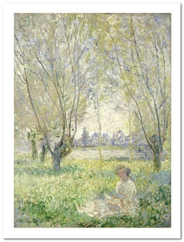 «Открытка Claude Monet - Woman Seated under the Willows (CM08)», бренда Artistic Card - фото №1 - миниатюра