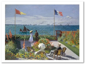 «Открытка Claude Monet - Garden at Sainte-Adresse (CM09)», бренда Artistic Card - фото №1 - миниатюра