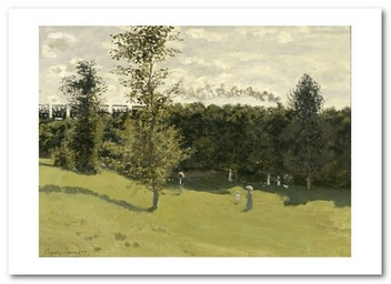 «Открытка Claude Monet - Train in the Countryside (CM102)», бренда Artistic Card - фото №1 - миниатюра