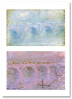 «Открытка Claude Monet - Waterloo Bridge (CM110)», бренда Artistic Card - фото №1 - миниатюра