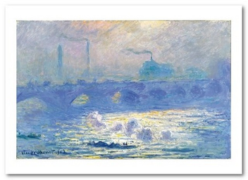 «Открытка Claude Monet - Waterloo Bridge (CM114)», бренда Artistic Card - фото №1 - миниатюра