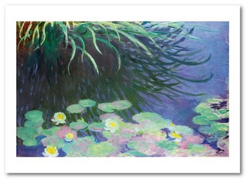  «Открытка Claude Monet - Water Lilies with Reflections of Tall Grass (CM125)», бренда Artistic Card - фото №1 - миниатюра