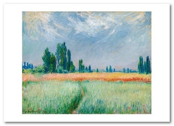 «Открытка Claude Monet - The Wheat Field (CM128)», бренда Artistic Card - фото №1 - миниатюра