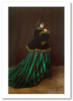  «Открытка Claude Monet - Camille. The Woman in the Green Dress (CM135)», бренда Artistic Card - фото №1 - миниатюра
