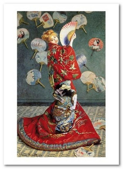  «Открытка Claude Monet - Camille Monet in Japanese Costume (CM136)», бренда Artistic Card - фото №1 - миниатюра