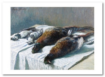  «Открытка Claude Monet - Still Life with Pheasants and Plovers (CM138)», бренда Artistic Card - фото №1 - миниатюра
