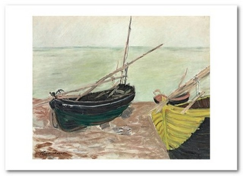 «Открытка Claude Monet - Study of Boats on the Beach at Etretat (CM141)», бренда Artistic Card - фото №1 - миниатюра
