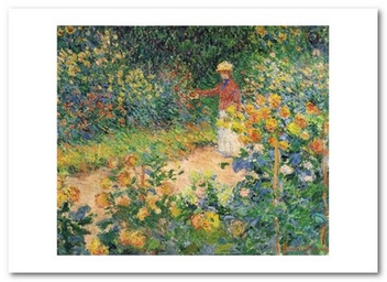 «Открытка Claude Monet - Monet's Garden at Giverny (CM145)», бренда Artistic Card - фото №1 - миниатюра