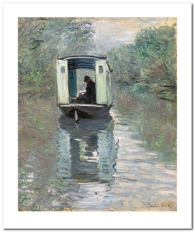 «Открытка Claude Monet - The Studio Boat (CM14)», бренда Artistic Card - фото №1 - миниатюра
