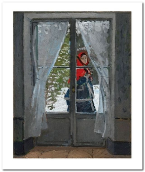 «Открытка Claude Monet - The Red Kerchief (CM16)», бренда Artistic Card - фото №1 - миниатюра