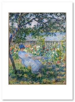 «Открытка Claude Monet - The Terrace at Vetheuil (CM179)», бренда Artistic Card - фото №1 - миниатюра