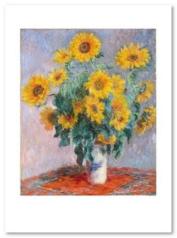 «Открытка Claude Monet - Bouquet of Sunflowers (CM184)», бренда Artistic Card - фото №1 - миниатюра