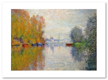  «Открытка Claude Monet - Autumn on the Seine at Argenteuil (CM186)», бренда Artistic Card - фото №1 - миниатюра