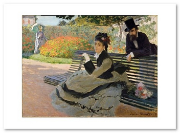 «Открытка Claude Monet - Camille Monet on a Bench (CM192)», бренда Artistic Card - фото №1 - миниатюра