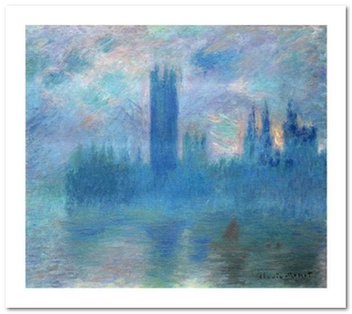 «Открытка Claude Monet - Houses of Parliament, London (CM25)», бренда Artistic Card - фото №1 - миниатюра