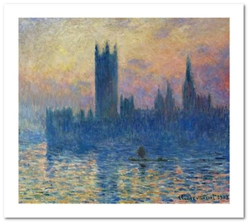 «Открытка Claude Monet - The Houses of Parliament, Sunset (CM36)», бренда Artistic Card - фото №1 - миниатюра
