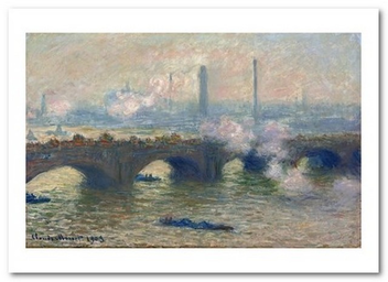  «Открытка Claude Monet - Waterloo Bridge, Gray Day (CM47)», бренда Artistic Card - фото №1 - миниатюра