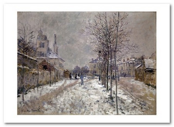  «Открытка Claude Monet - The Snow-Covered Boulevard De Pontoise in Argenteuil (CM54)», бренда Artistic Card - фото №1 - миниатюра