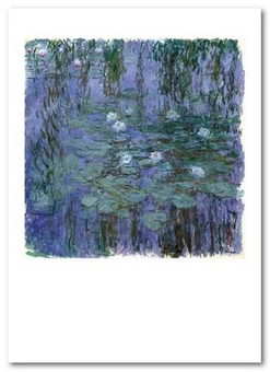  «Открытка Claude Monet - Blue Water Lilies (CM58)», бренда Artistic Card - фото №1 - миниатюра