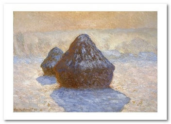 «Открытка Claude Monet - Haystacks. Snow Effect (CM64)», бренда Artistic Card - фото №1 - миниатюра
