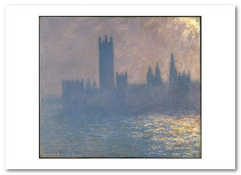  «Открытка Claude Monet - Houses of Parliament, Sunlight Effect (CM69)», бренда Artistic Card - фото №1 - миниатюра