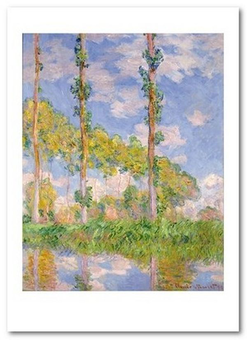«Открытка Claude Monet - Poplars in the Sun (CM75)», бренда Artistic Card - фото №1 - миниатюра