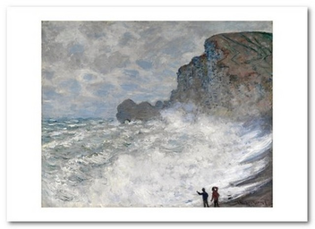 «Открытка Claude Monet - Rough Weather at Etretat (CM86)», бренда Artistic Card - фото №1 - миниатюра