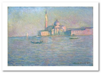 «Открытка Claude Monet - The Church of San Giorgio Maggiore, Venice (CM91)», бренда Artistic Card - фото №1 - миниатюра