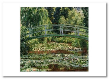 «Открытка Claude Monet - The Japanese Footbridge and the Water Lily Pool, Giverny (CM97)», бренда Artistic Card - фото №1 - миниатюра