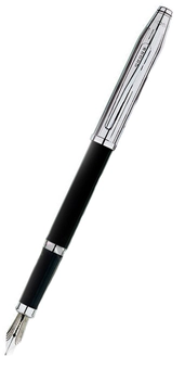 «Ручка Cross CENTURY II Tr.Black Lacquer Chrome FP F (Cr008642s)» - фото №1 - миниатюра
