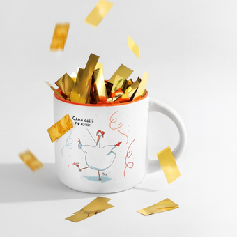  «Чашка Gifty Сама собі празнік (AA-0133353)», бренда Gifty - фото №2 - миниатюра