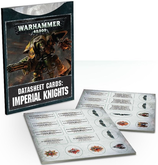  «Datasheets Cards: Imperial Knights Games Workshop (60220108004)», бренда Games Workshop - фото №1 - миниатюра