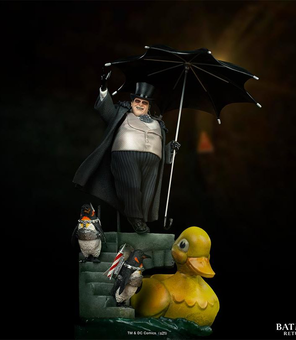  «Статуэтка DC Comics Penguin Deluxe Art Scale 1/10 (DCCBAT40621-10)», бренда DC Comics - фото №2 - миниатюра