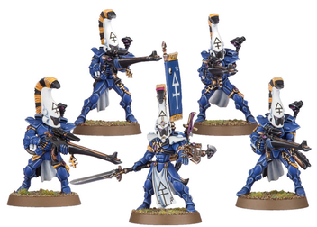  «Набор для сборки миниатюры Games Workshop Warhammer 40,000 Craftworlds Dire Avengers (99120104044)», бренда Games Workshop - фото №3 - миниатюра